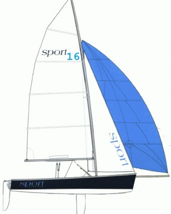 Sport 16 breathable mast up boom up polycotton Dinghy top cover